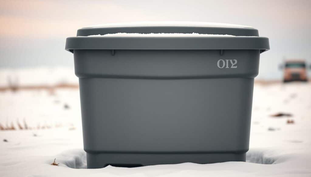 Abfallbehälter frostsicher vorbereiten