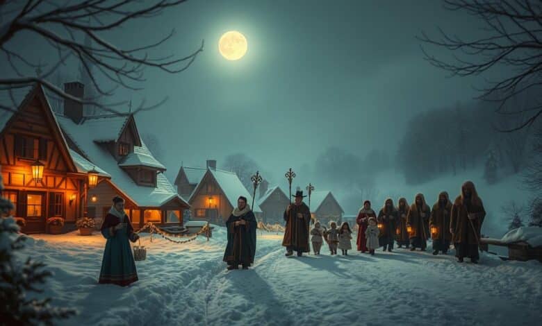 Alte Winterbräuche in Dörfern von Sternsinger bis Perchtenlauf