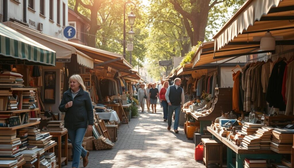 Atmosphäre und Flair des Flohmarkts in Detmold