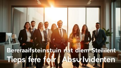 Berufseinstieg nach dem Studium: Tipps für Absolventen