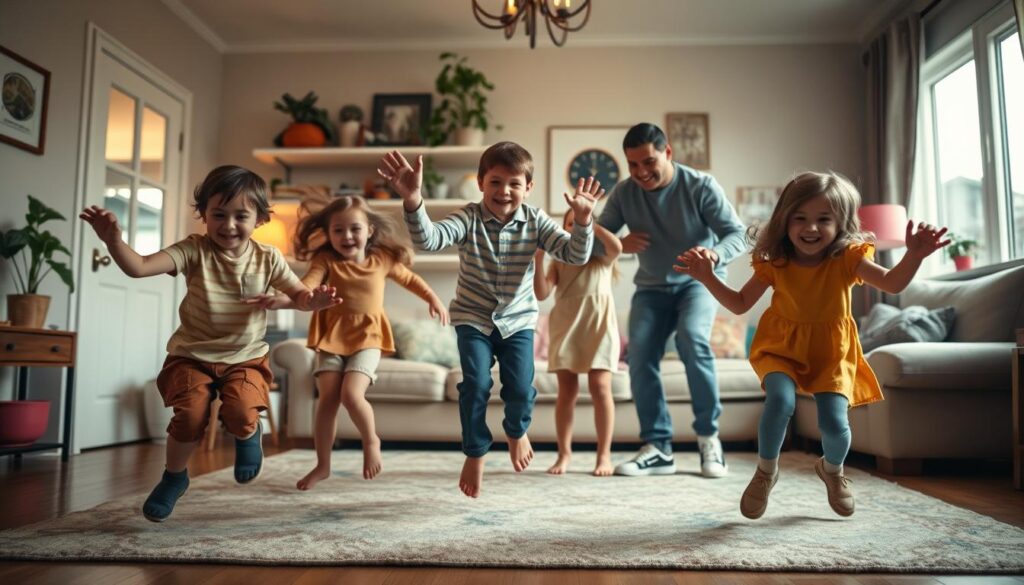 Bewegungsspiele für Familienspaß
