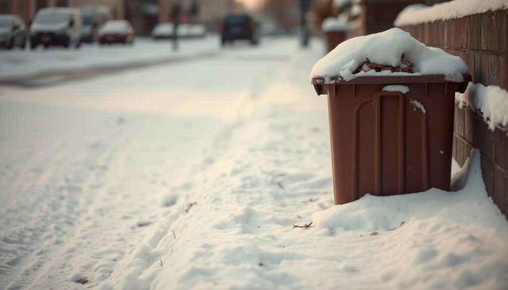Biomüll im Winter