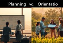 Der Unterschied zwischen Planung und Orientierung
