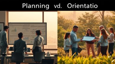 Der Unterschied zwischen Planung und Orientierung