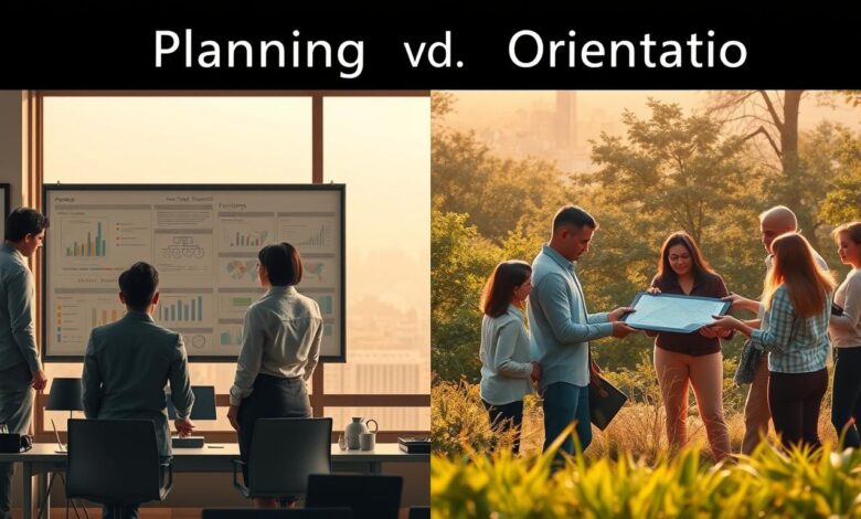 Der Unterschied zwischen Planung und Orientierung
