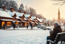 Dorfleben im Winter zwischen Gemütlichkeit und Alltagssorgen