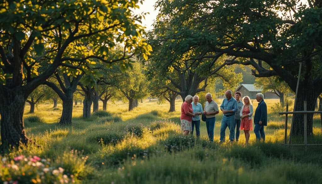 Engagement der Gemeinschaft in Streuobstwiesen