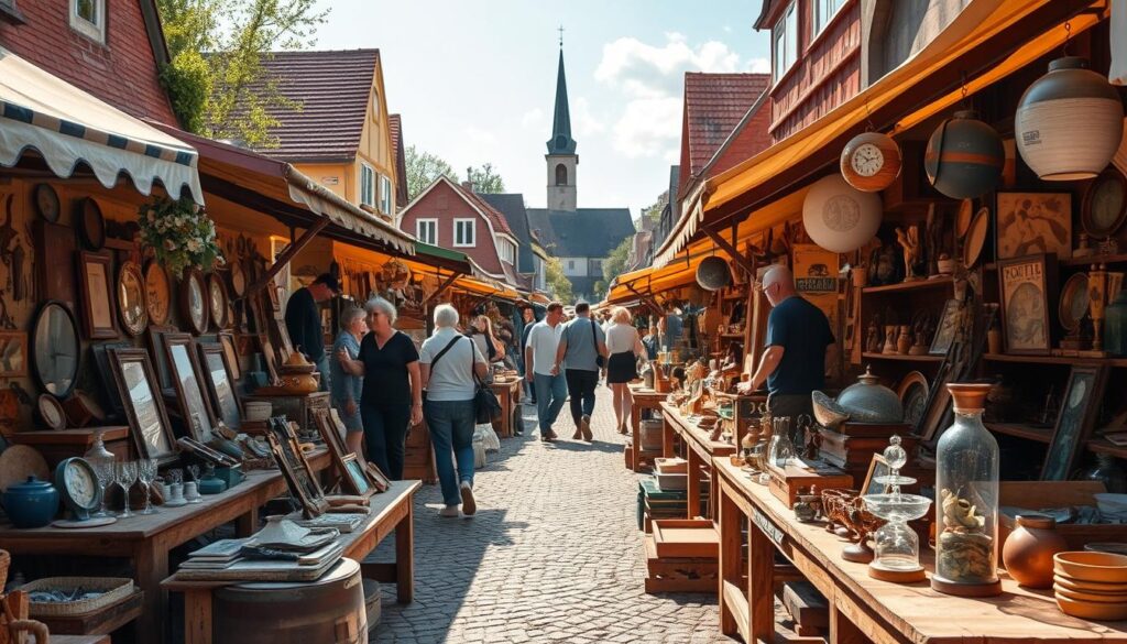 Flohmarkt Atmosphäre