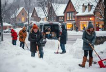 Freiwilligenarbeit in Gemeinden während der Wintermonate