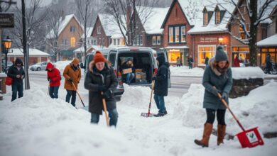 Freiwilligenarbeit in Gemeinden während der Wintermonate