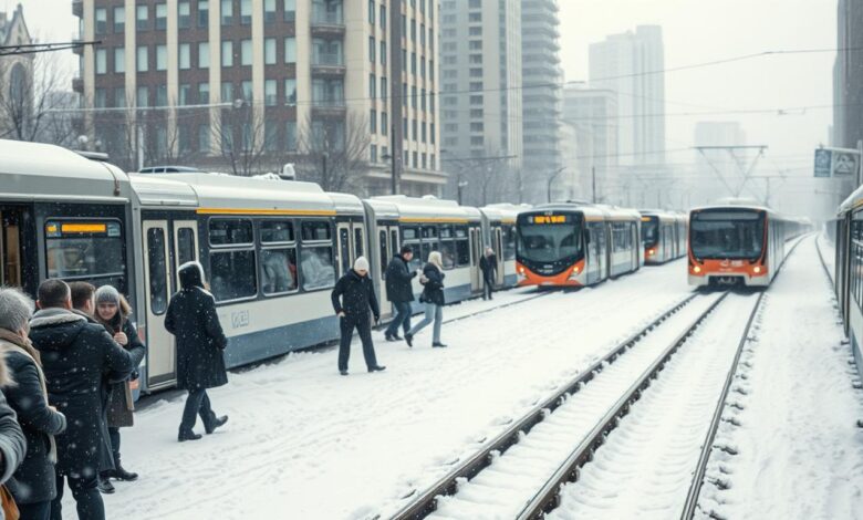 Herausforderungen im öffentlichen Nahverkehr bei Eis und Schnee