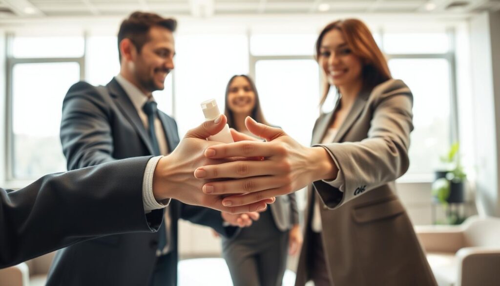 Hygiene beim Händedruck Hygiene beim Händedruck