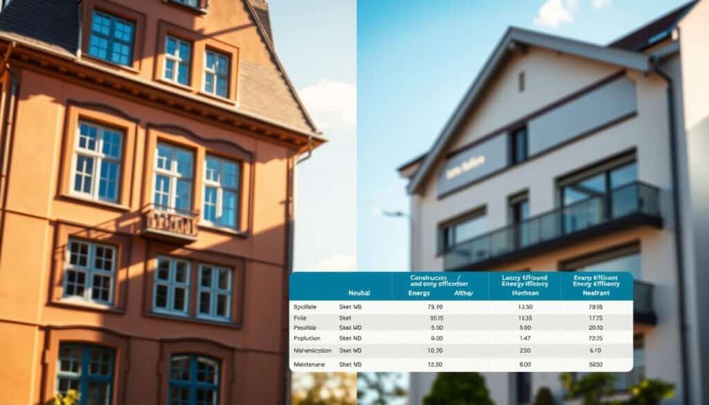 Kostenvergleich Altbau Neubau