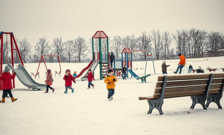 Maßnahmen für winterfeste Spielplätze in Gemeinden