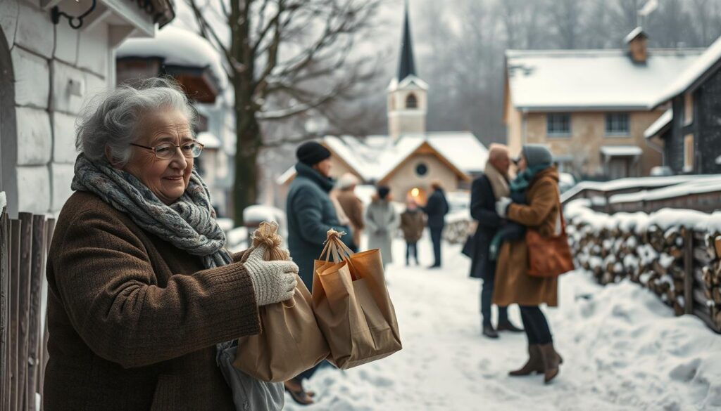 Nachbarschaftshilfe im Winter