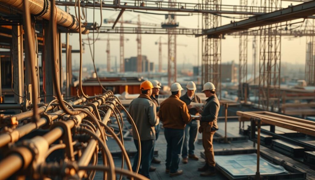Netzwerkaufbau zwischen Gewerken