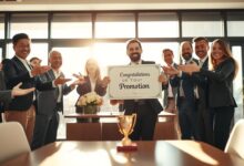 Passende Glückwünsche zur Beförderung formulieren