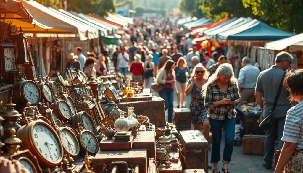 Schnäppchenjagd auf dem Flohmarkt