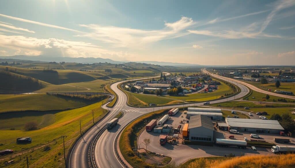 Verkehrsanbindung ländliche Unternehmen
