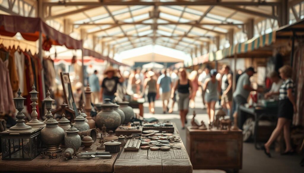 Vorbereitung für den Flohmarkt