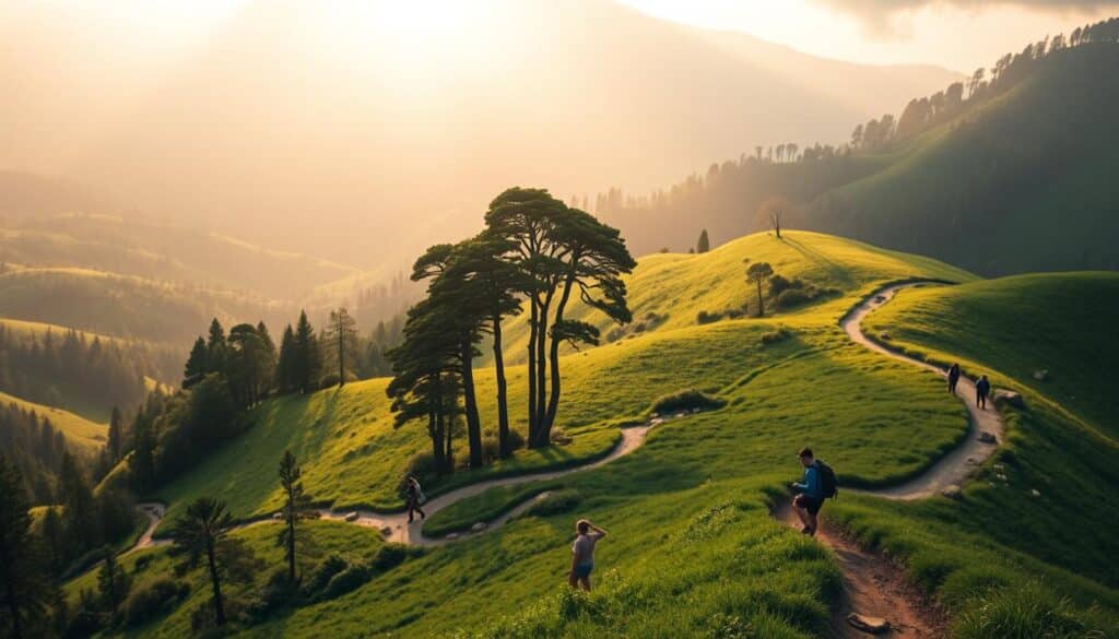 Wandern und Outdoor-Sport in der Natur