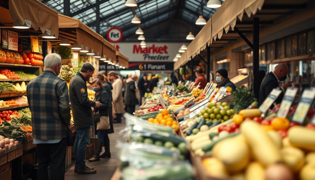 Wettbewerb zwischen lokalen Anbietern und Supermarktketten