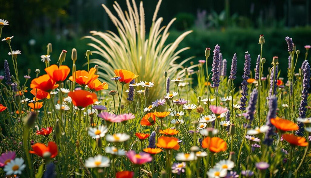 Wildblumen im Garten