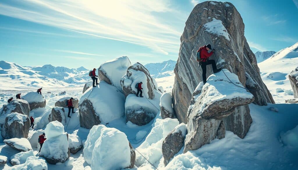 Winterklettern Winterklettern