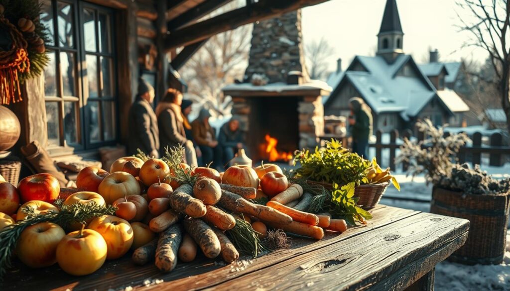 lokale Produkte im Winter