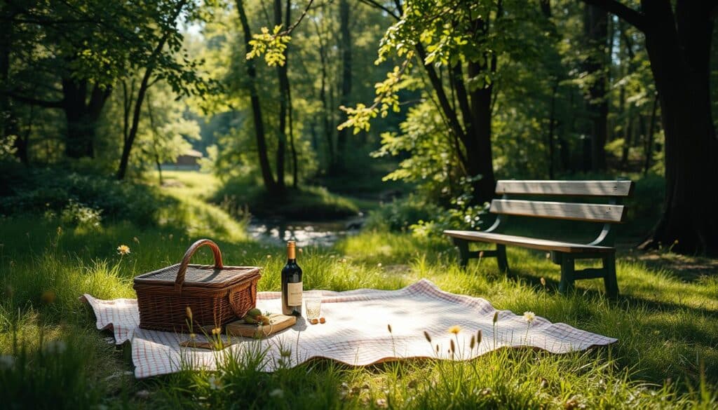 romantische Picknickplätze für Paare